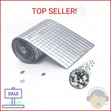 PP OPOUNT 2160 PCS Mirror Tiles Self Adhesive, 5x5mm Disco Ball Stickers for DIY
