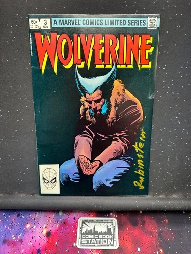 Wolverine #3 Raw FN/VF 1x Sign Rubinstein X-Men Vintage Marvel Comic '82