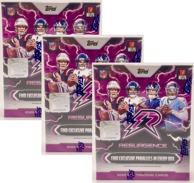 2025 Topps Resurgence NFL Football Factory Sealed Mega Box (Lot of 3) In Stock!