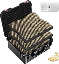 9mm Ammo Box Storage Case: Waterproof Ammo Case Organizer, Durable Ammunition Ca
