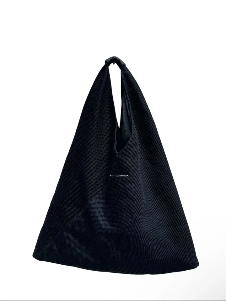 Maison Martin Margiela Black Mesh Japanese Tote Bag Medium Size - Image 3 of 4