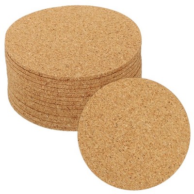 90x3mm Cork Coasters, 14pcs Round Cork Mats Cork Backing Sheets