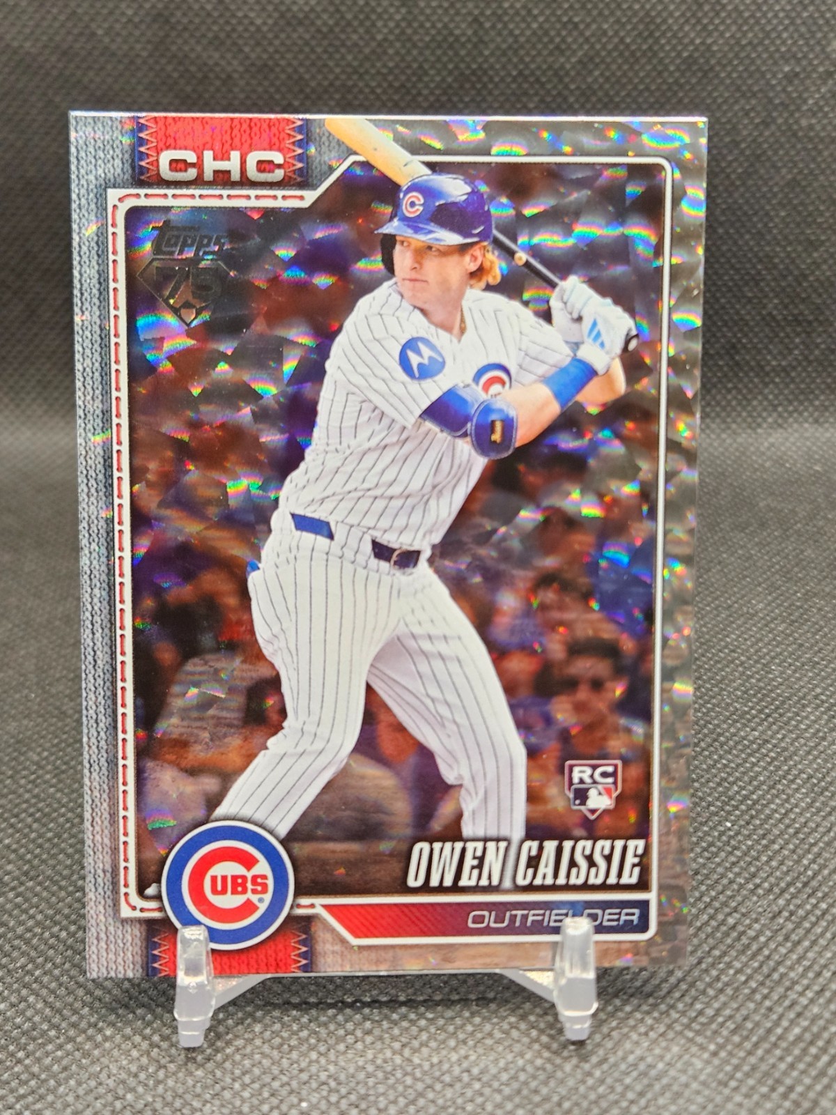 2026 Topps Series 1 - Owen Caissie #233 Silver Crackle Foil (RC)