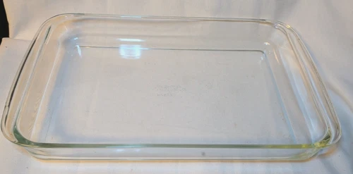 Vintage PYREX Clear 4qt Model #234 Casserole Dish 17" x10" x2" Wide Handles~ USA
