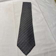Frog Tie 100% Italian Silk Grey Print USA Made