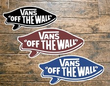 Vans Surfboard Sticker 6" 8" 10" 24" Surf Skate Snow Vinyl Decal Blk , Blue, Red