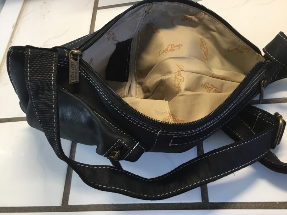 Leaf BagHandmade Italian Leather Bag cross body new w/ tags | eBay
