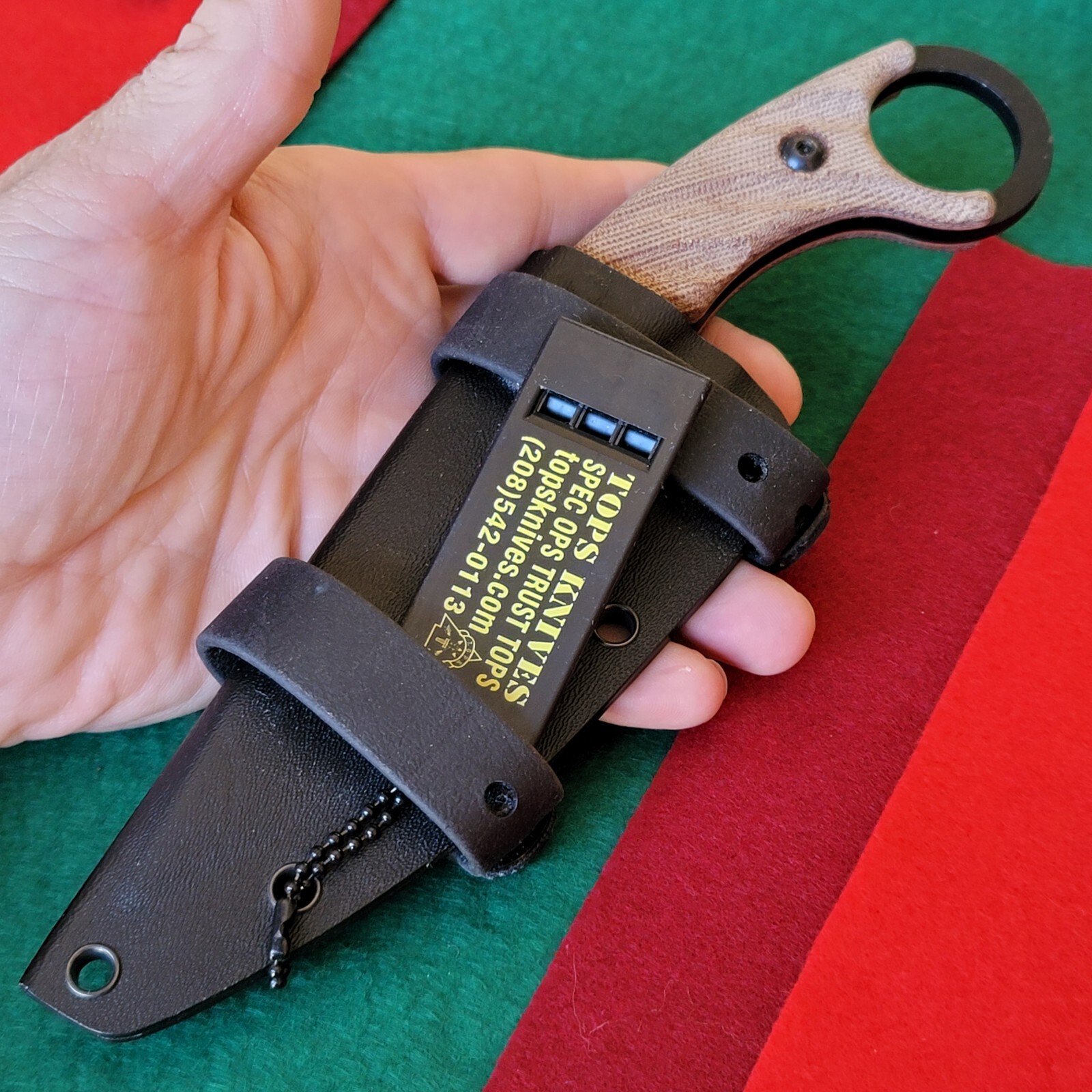 Tops Cut 4.0 Swanagon Combat Utility Fixed Blade Fighting Knife W