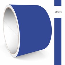 Zierstreifen 80mm 10 Meter Blau Matt RAL 5015 Auto Boot Motorrad Wohnmobil WoWa