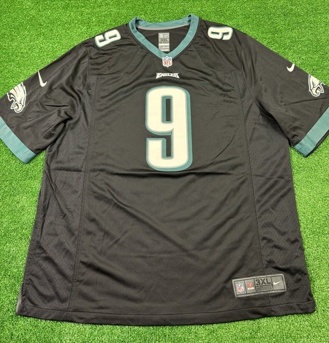 Nike 2014 Philadelphia Eagles Nick Foles #9 Jersey On Field Black Mens Size 3XL