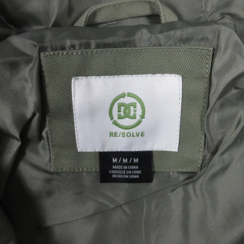 DC Jacket Mens Medium Green Solid Re/Solve Navigator Windbreaker Lightweight NWT image 6