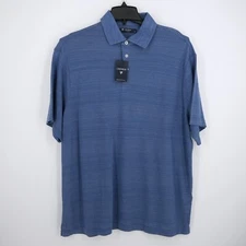 Cremieux Classics Men's Polo Shirt XL Blue Heather 100% Cotton NWT $79.50