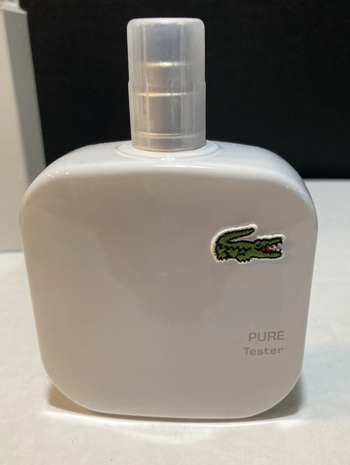 Eau de LACOSTE L.12.12 BLANC PURE 3.3 oz/100 ml para hombre BOTELLA COMPLETA Foto 3 de 4