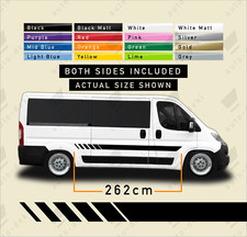 Fits Fiat Ducato L2 (2006-On) - Side Stripe Motorhome Van Sticker Camper Decals