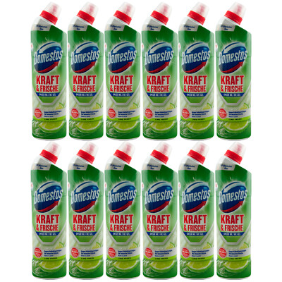 Domestos WC Gel LIME FRESH 12 x 750ml beseitigt 99,9% der Bakterien gegen Kalk