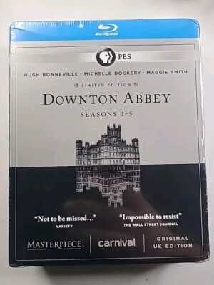 Downton Abbey Seasons 1-5 Blu-Ray Masterpiece Limited Edition New/Sealed