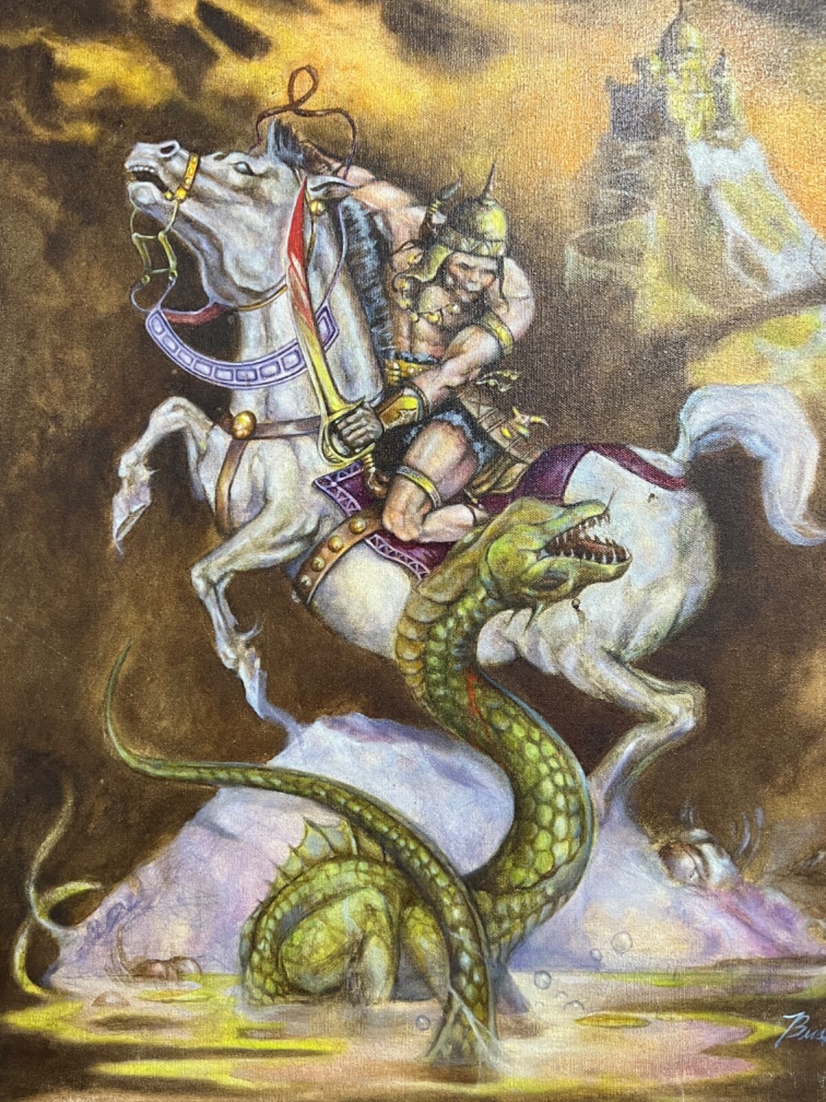 Painting, Gothic Beast Slayer 1969