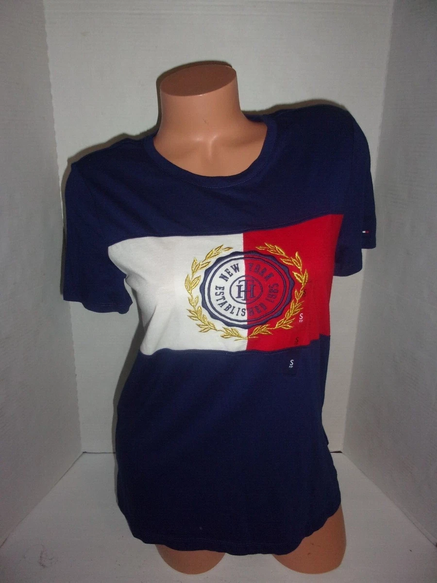 Tommy Hilfiger emblem logo tee small eBay