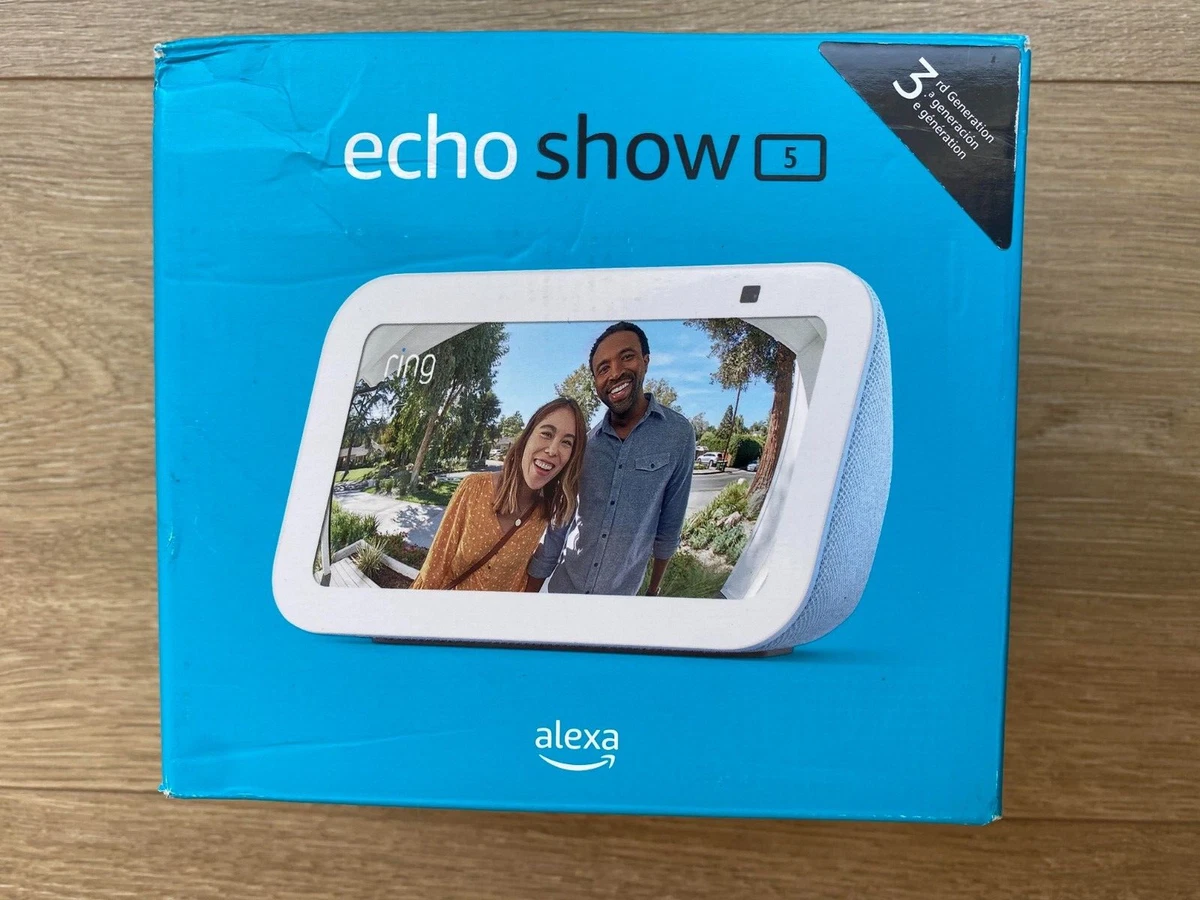 Echo Show 5 3rd Generation Smart Display Wih Alexa 2023 Model Cloud  Blue 840080543611