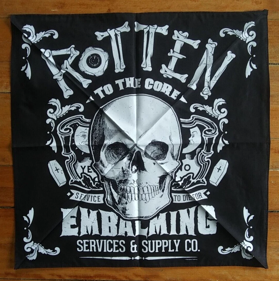 ROTTEN TO THE CORE ~ Pañuelo Pañuelo Pañuelo Ropa Sourpuss Auténtico Foto 2 de 4