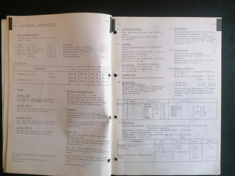 Renault Alpine A110 Werkstatthandbuch Reparaturanleitung Factory WorkshopService - Bild 4 von 4