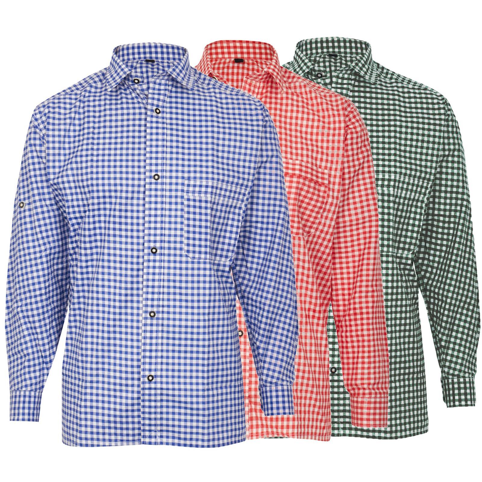 Maddox Kinder Trachtenhemd Jonas Blau - Mit Hirschstickerei Für Oktoberfest & Trachten