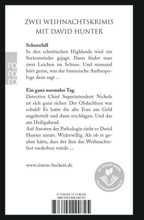 Thumbnail - Schneefall & Ein Ganz Normaler Tag - Simon Beckett - 9783499290725