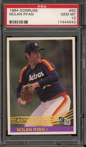 1984 Donruss Baseball #60 Nolan Ryan PSA 10