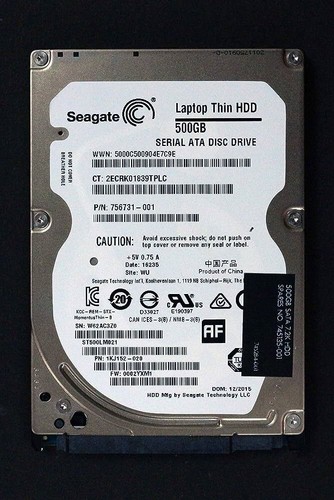 Seagate 500Gb 2.5" Hard Drive ST500LM021 SATA Laptop 7mm 7.2K