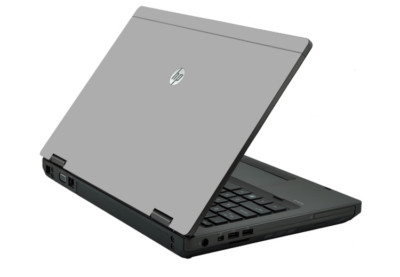 BRUSHED ALUMINUM Vinyl Lid Skin Cover fits HP Elitebook 8560P Laptop