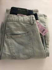 Women's Size 4 Mid-Rise 90's Relaxed Straight Jeans - Wild Fable Light Blue, New