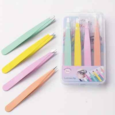 Mini Pinzetten Set Mehrfarbig 4tlg
