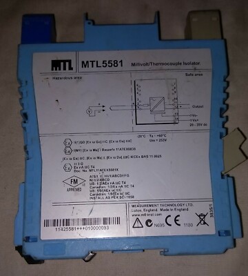MTL5581 1channel mV/THC isolator for low-level signals Used