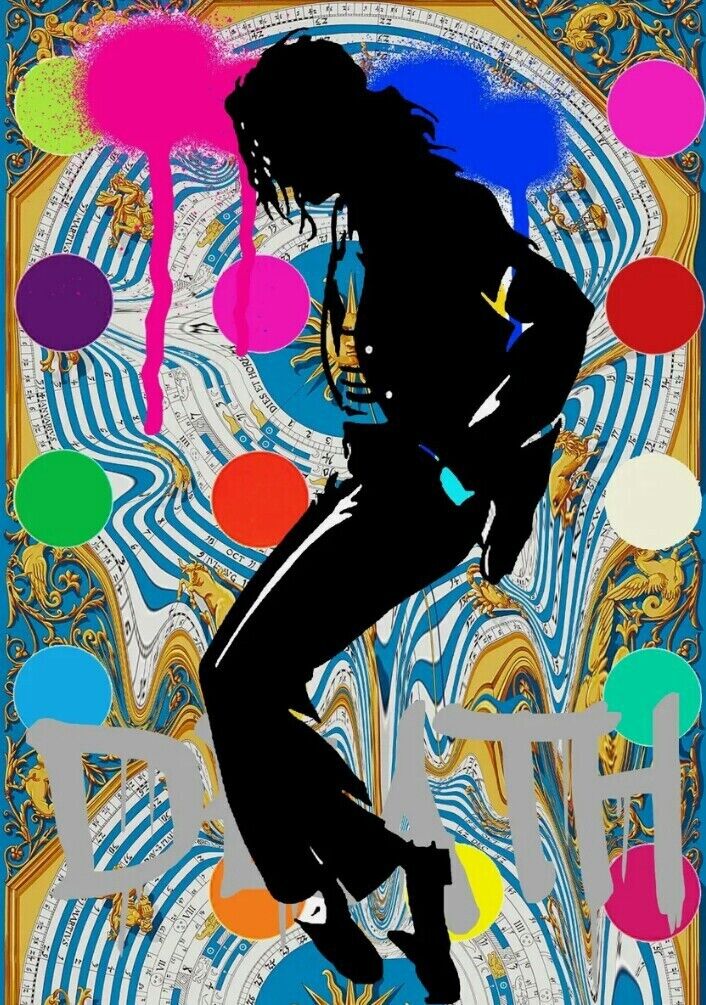 DEATH NYC ltd ed signed LG street pop art print 45x32cm DEATH NYC ltd ed signed LG street pop art print 45x32cm