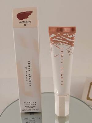 Fenty Pro Kiss'r Luscious Lip Balm 02 LATTE LIPS 0.4 fl oz Full Size NEW In Box