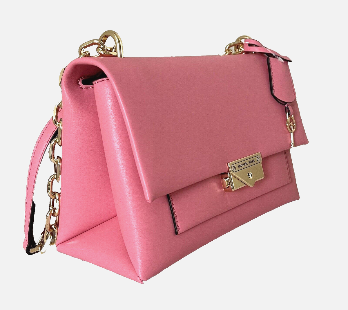 New Michael Kors Cece Medium Flap Shoulder Bag Tea Rose | eBay