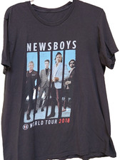 Newsboys United World Tour 2019 Christian Rock Black T-Shirt XL