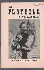 A Visit to a Small Planet Playbill February 25 1957 Cyril Ritchard Conrad Janis