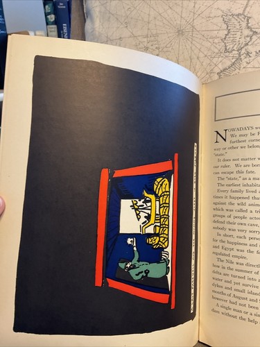 VINTAGE ANCIENT MAN HENDRIK WILLEM VAN LOON Written drawn color 1920 HC DJ RARE - Picture 13 of 22