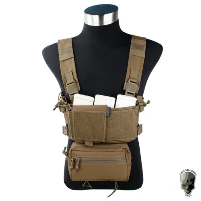 TMC Modulare Leichte Brust Rig Mikro Kampf Chassis Weste w / Mag Pouch Militär