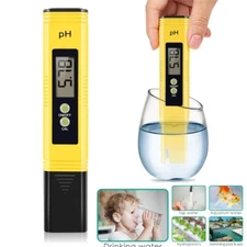 Digital LCD PH Tester Meter Pen +TDS EC Water Purity PPM Temperature Tester Tool