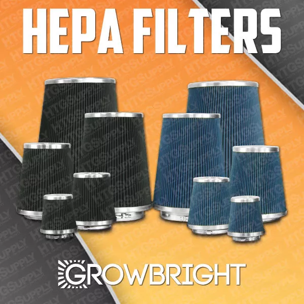 HEPA AIR FILTER Grow Tent Intake Odor Control Dust Organic Shroom