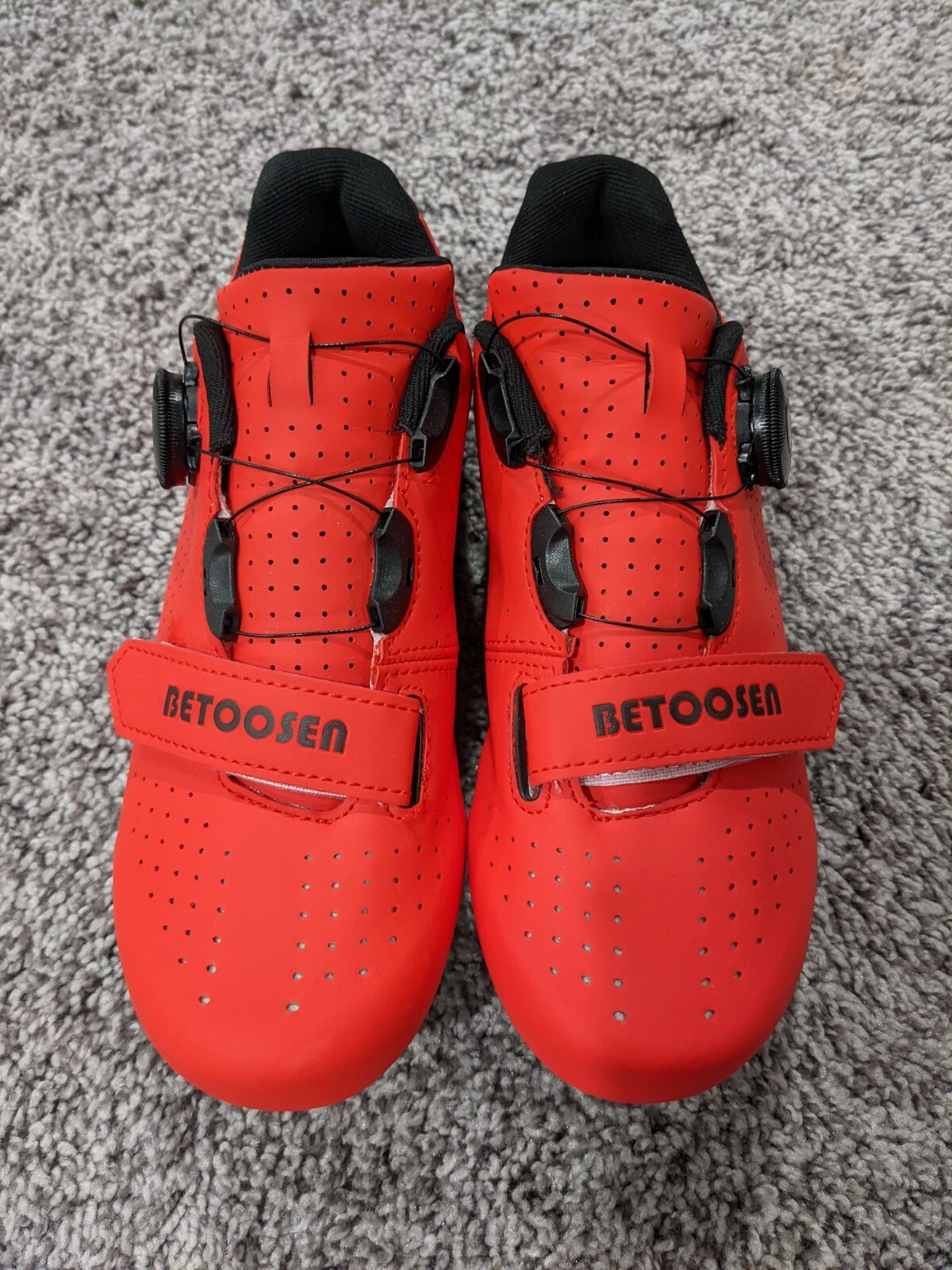 BETOOSEN Red Bike Cycling Shoes Mens SPEED Cleat + Clip 36 eBay