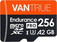 256GB Microsdxc UHS-I U3 4K UHD Video High Speed Transfer Monitoring SD Card wit