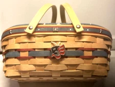 Longaberger 2008 Americana Make A Basket Set w/Tie-On-NEW!!!