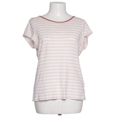 Edco, T-shirt, Größe: L, Pink/Weiß, Bio-Baumwolle, Streifen, Damen #Zsd