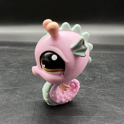 Hasbro Littlest Pet Shop #1115 Purple And Blue Seahorse LPS Figure