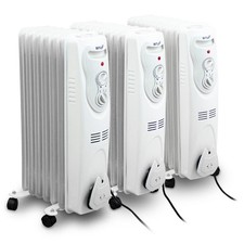 Ölradiator Heizkörper Raumheizer 1,5-2,5kW 7-11 Rippen Elektrisch Weiß BITUXX