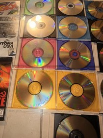 sega saturn game lot With Manuals. Not Tested But No Visible Damage To Discs