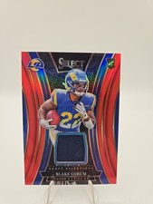 2024 Panini Select - Draft Selection Memorabilia Blake Corum #DSM-BCM Red Prizm